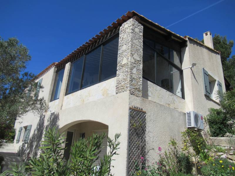 MAISON INDIVIDUELLE VUE MER T4 + STUDIO PISCINE GARAGE A VENDRE SAUSSET LES PINS