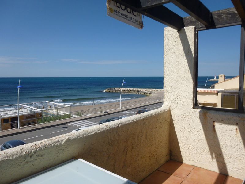 VUE APPARTEMENT T2 SAUSSET LES PINS FACE A LA MER