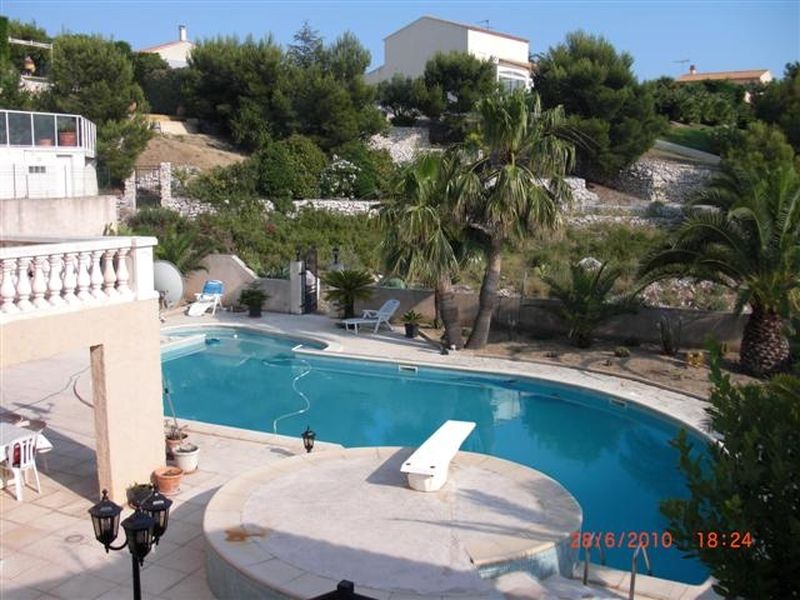 VUE PISCINE VILLA T5 SAUSSET LES PINS 13960 VUE MER